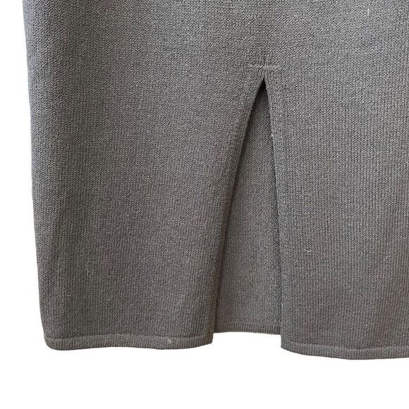 St. John Basics Vintage Santana Knit Back Slit Skirt Size 8 - Picture 5 of 9